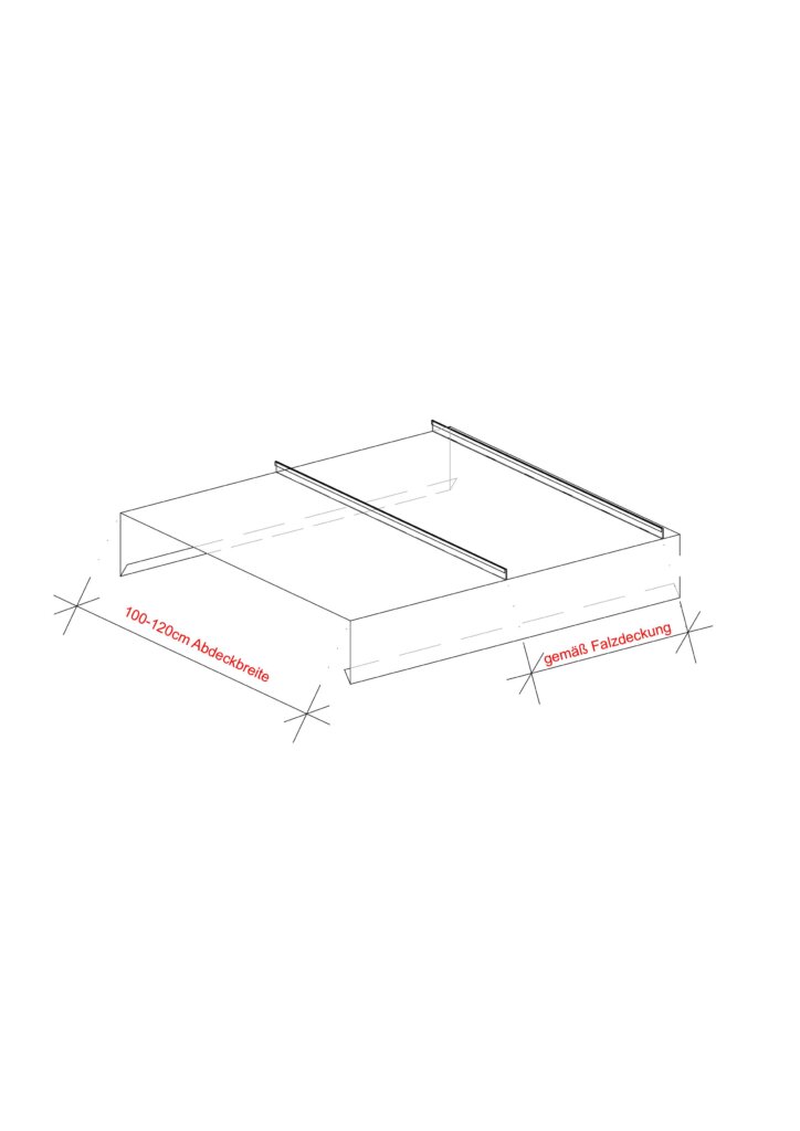 Bettkasten mit Falzdeckung und verstellbarer Abdeckbreite von 100-120cm